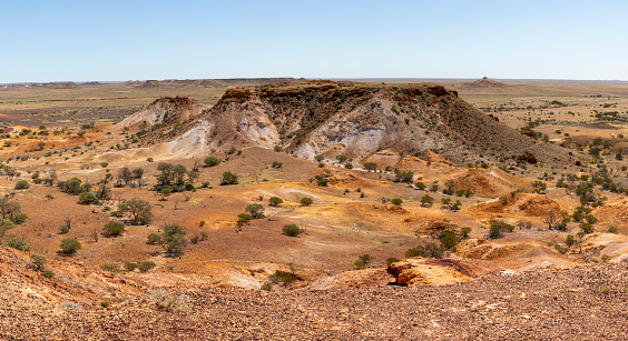 Kanku-Breakaways Conservation Park in the outback just outside of Coober Pedy, South Australia, Australia