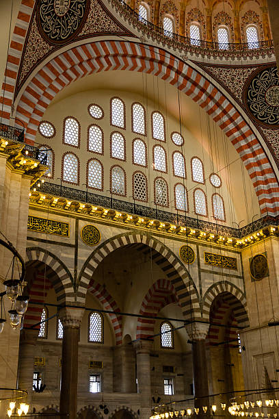 mosquée süleymaniye - istanbul surrounding wall suleymanie mosque turkey photos et images de collection