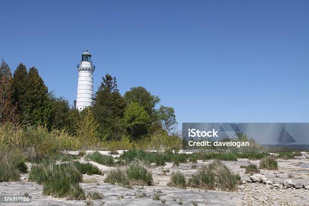Cana Ilha Farol No Lago Michigan - Fotografias de stock e mais imagens de Condado de Door - Condado de Door, Wisconsin, América do Norte
