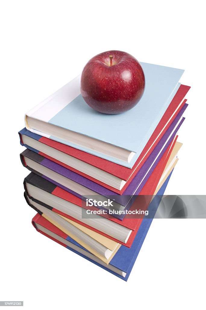 Apple und Bücher - Lizenzfrei Akademisches Lernen Stock-Foto