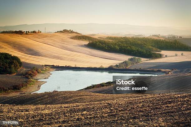 Paisaje De Toscana Italia De La Región De Chianti Foto de stock y más banco de imágenes de Agricultura - Agricultura, Aire libre, Ajardinado