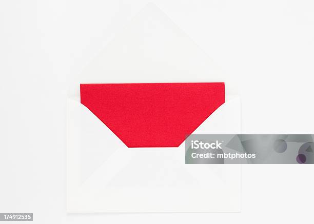 Foto de Envelope De Branco e mais fotos de stock de Branco - Branco, Carta - Documento, Cartão de Felicitação