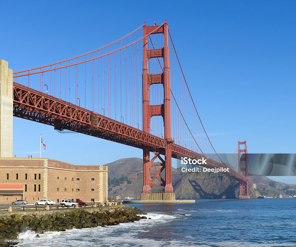 Golden Gate Bridge in San Francisco USA "The Golden Gate bridge in San Francisco, USA" Bridge - Built Structure Stock Photo