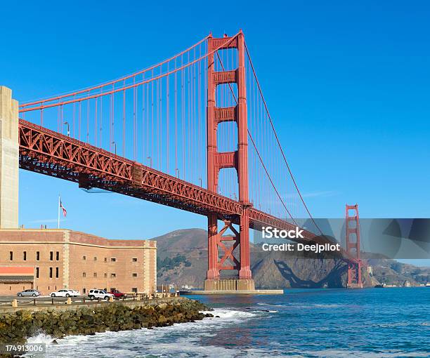 Golden Gate Bridge In San Francisco Usa Stock Photo - Download Image Now - Bridge - Built Structure, Built Structure, California