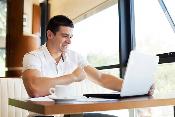 istock Young man getting good news. 174913087