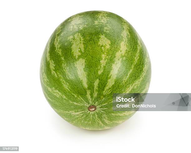 Whole Watermelon Isolated Stock Photo - Download Image Now - Color Image, Cut Out, Food