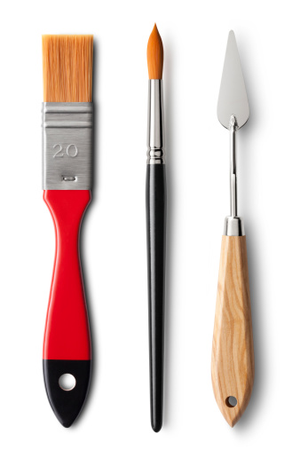 Artist brushes and paint spatula.Similar photographs from my portfolio: