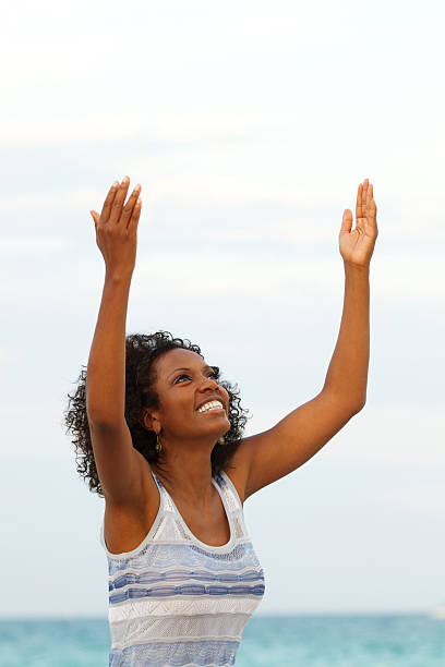 istock Woman with arms raised 174913772