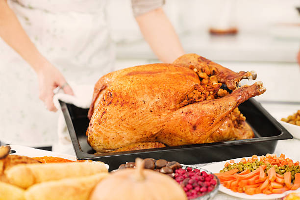 istock Unrecognizable person serving thanksgiving food 174914275