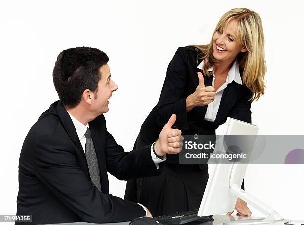 Working Colleagues Stock Photo - Download Image Now - Adult, Adults Only, Black Color