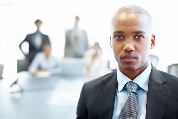 istock He's serious about leading his team to success 174914881