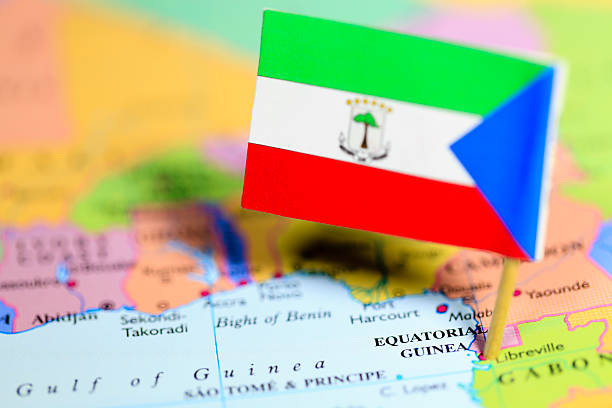 Map and flag of Equatorial Guinea. Source: \