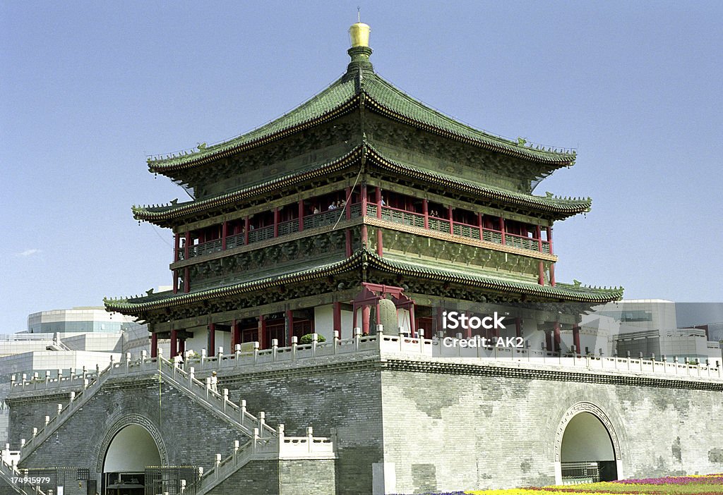 Bell Tower di Xi'An - Foto stock royalty-free di Archeologia