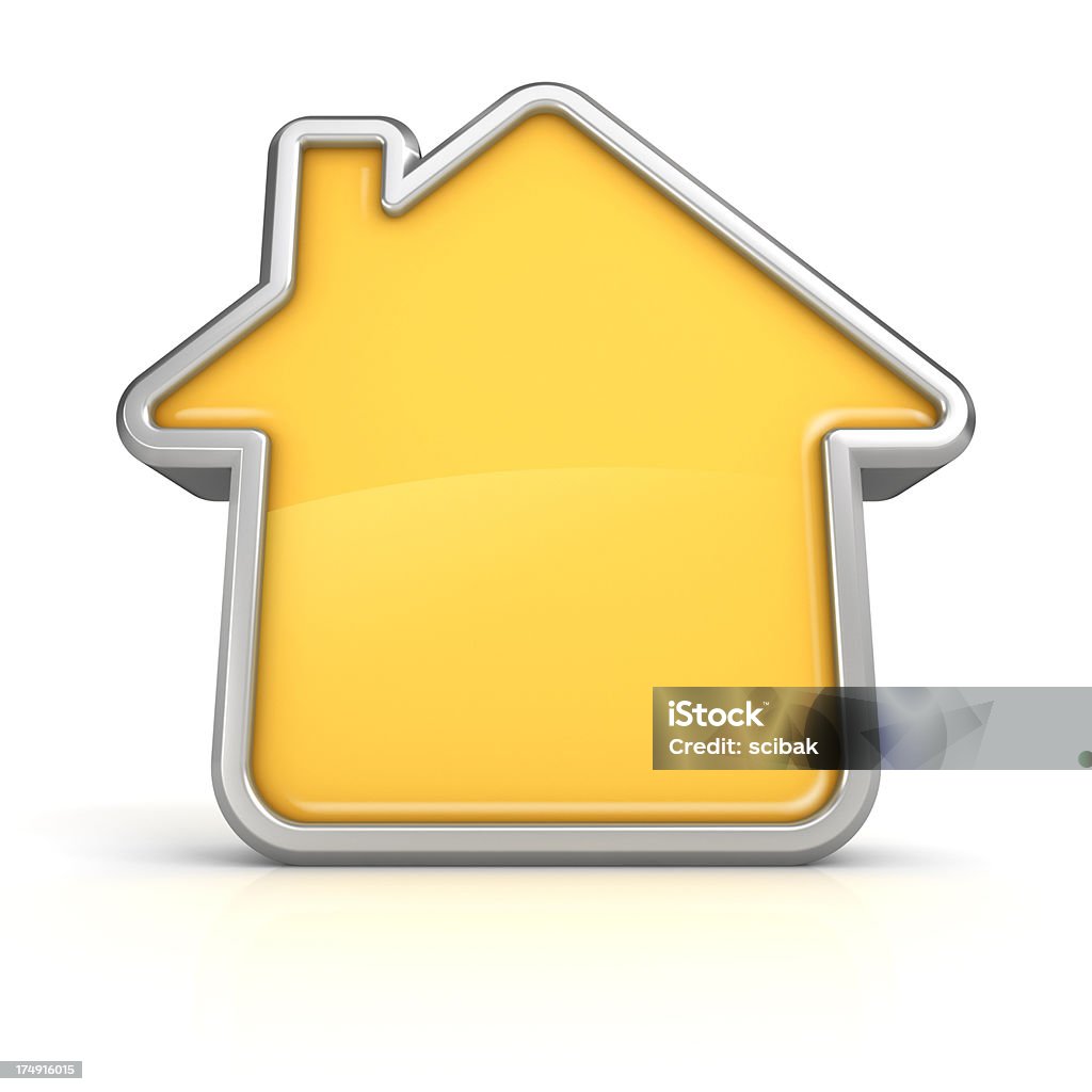 Símbolo de casa com espaço para texto - Foto de stock de Tridimensional royalty-free