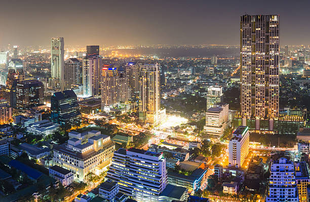 istock Aerial cityscape view in Asia 174916260