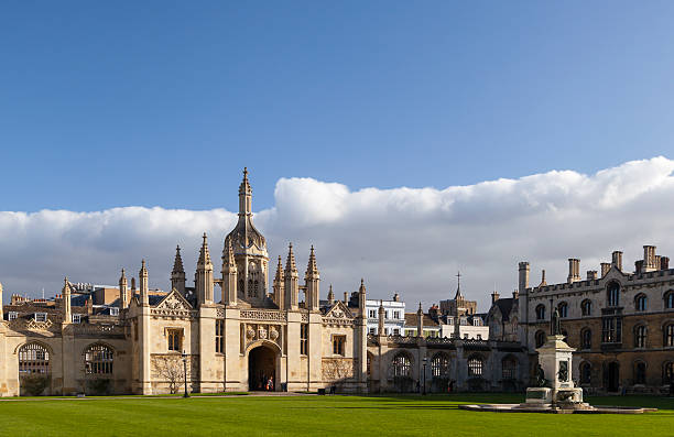 The entrance to King's College stock photo