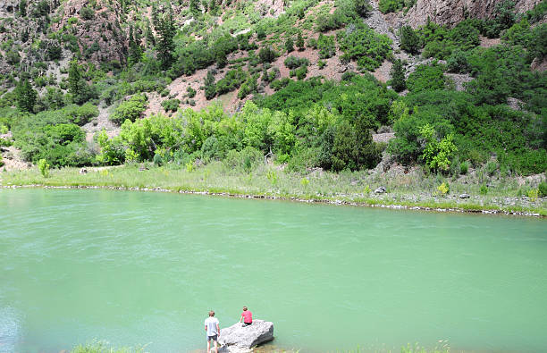 istock Children by the Gunnison River 174917183