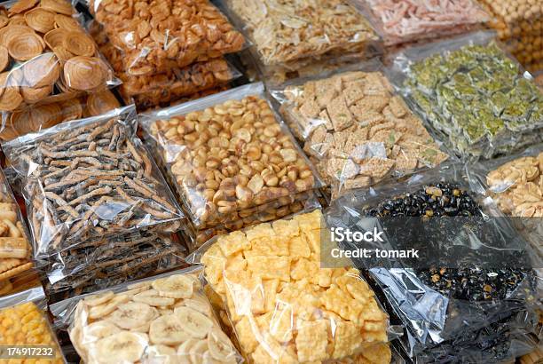 Asian Snacks Stock Photo - Download Image Now - Bag, Snack, Cellophane