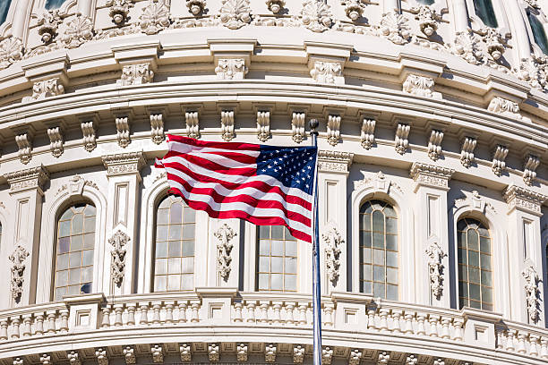 istock Capitol Building and the American Flag 174917321