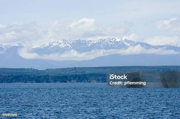 Olympic Mountains Stock Photo - Download Image Now - Puget Sound, Horizontal, Landscape - Scenery