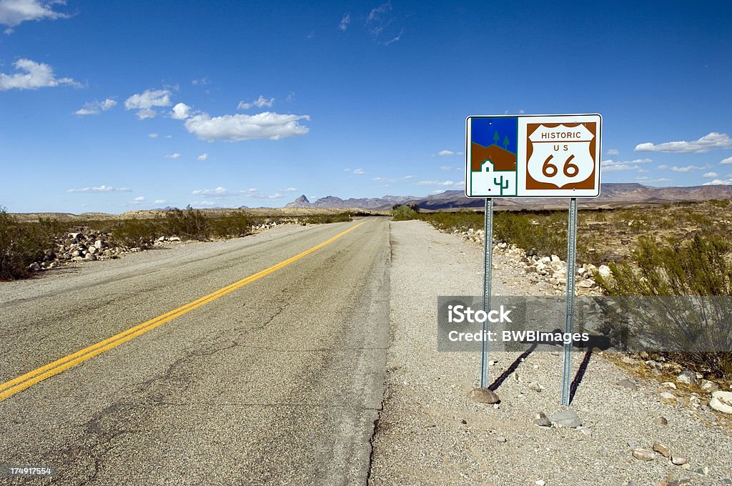 Route 66 no Arizona - Royalty-free Estrada 66 Foto de stock