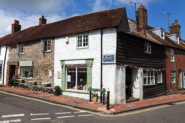 istock Picturesque shops in Alfriston, England 174917844