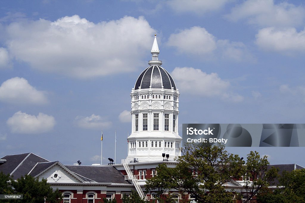 College Academic Building "An academic building located on a major college campus. (Jesse Hall, University of Missouri - Columbia.)" Architectural Dome Stock Photo