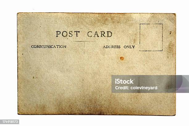 Cartolina Postale Vuoto - Fotografie stock e altre immagini di Antico - Vecchio stile - Antico - Vecchio stile, Cartolina postale, Composizione orizzontale