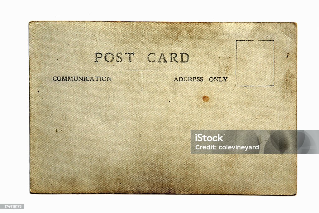 Пустой Почтовая открытка - Стоковые фото Антикв�ариат роялти-фри