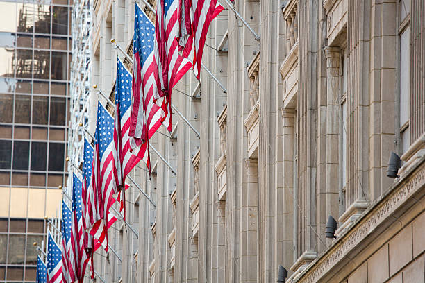 istock Flags on a Storefront  New York City, USA 174918196