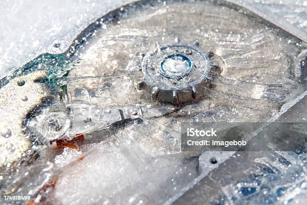 Frozen Harddrive Stock Photo - Download Image Now - Abstract, Close-up, Computer