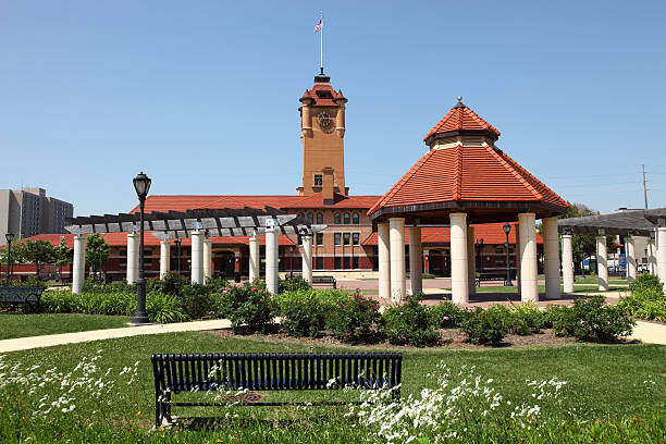 Springfield Union Station Springfield Union Station in Springfield, Illinois, is a former train station and now part of the complex of buildings that together form the Abraham Lincoln Presidential Library and Museum. springfield illinois stock pictures, royalty-free photos & images