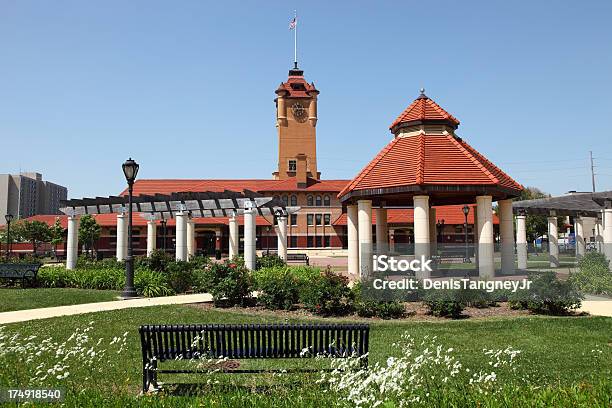 Foto de Springfield Union Station e mais fotos de stock de Springfield - Illinois - Springfield - Illinois, Illinois, Estação ferroviária