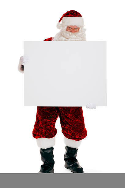 istock Santa Claus Holding a Blank Sign 174918606