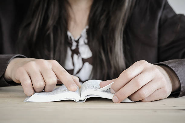 istock Woman reading from the Bible. 174918634