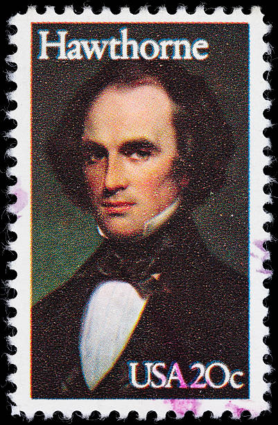 istock USA Nathaniel Hawthorne postage stamp 174918930