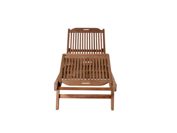istock Wooden Sunbed On White Background 174919385