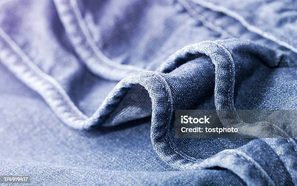 Olas De Vaquero Foto de stock y más banco de imágenes de Azul - Azul, Camisa, Costura - Puntadas en tejido