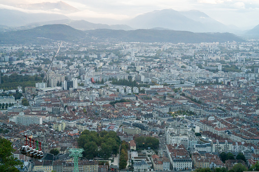 Roof top views of Vienna, Austria