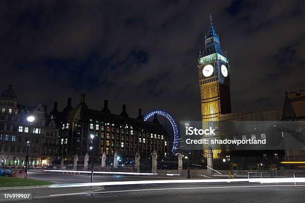 Big Ben A Notte - Fotografie stock e altre immagini di Affollato - Affollato, Ambientazione esterna, Big Ben