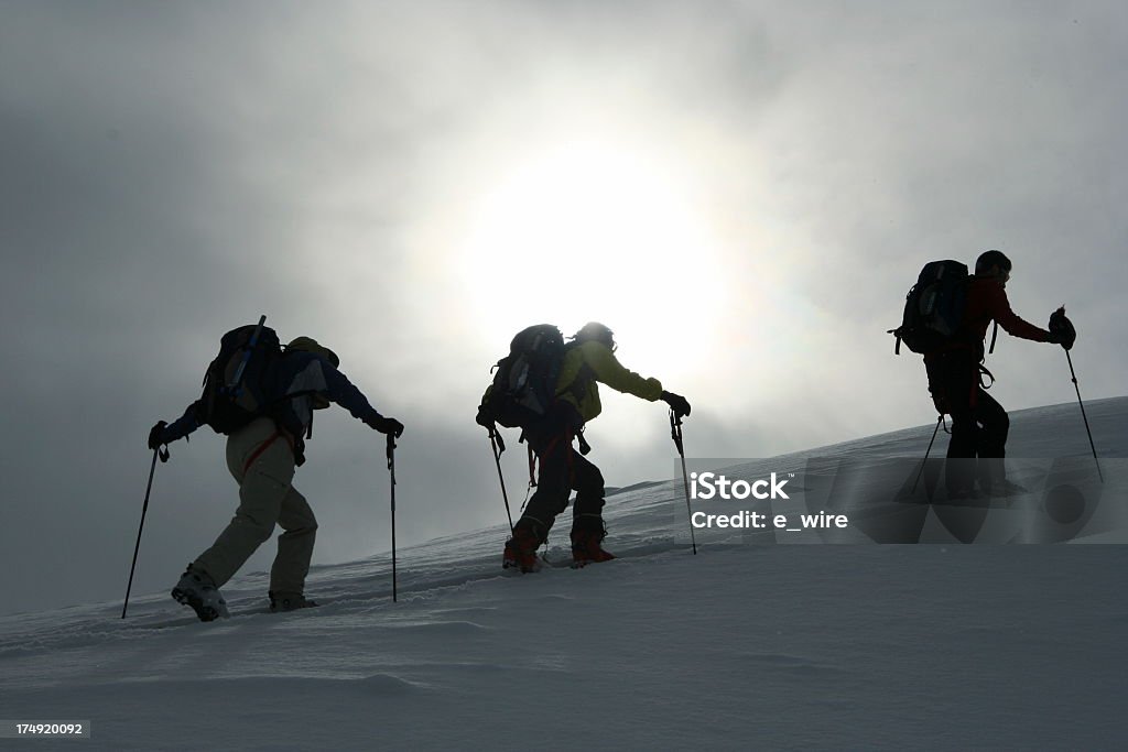 Skifahren, Bergsteigen - Lizenzfrei Aktivitäten und Sport Stock-Foto