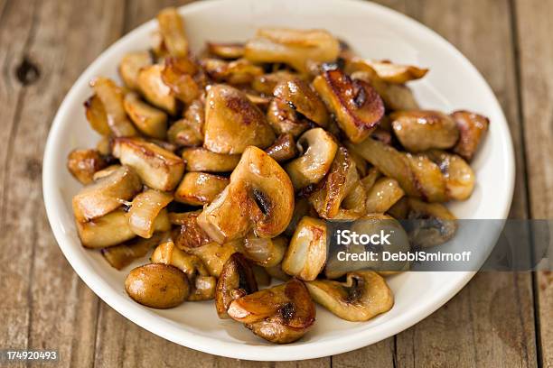Sauteed Mushrooms Stock Photo - Download Image Now - Edible Mushroom, Fungus, Saute