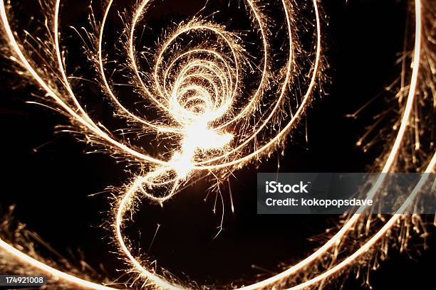 Sparkler Circles Stock Photo - Download Image Now - Abstract, Backgrounds, Celebration