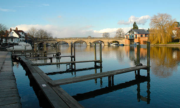 River Thames in Henley stock photo