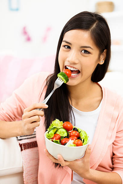 istock Eating a delicious salad 174921223