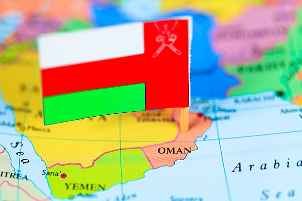 istock Map and flag of Oman 174921305