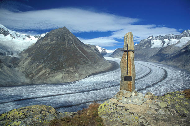 Aletsch Glacier stock photo