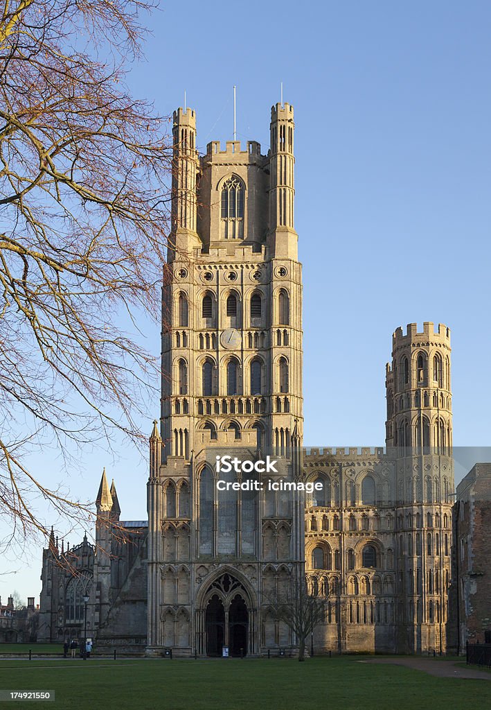 Ely Cathedral Ely Cathedral Steeple in Cambridgeshire Cathedral Stock Photo