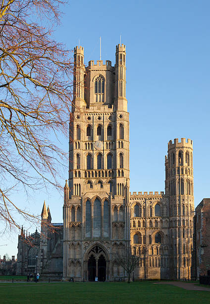 Ely Cathedral Ely Cathedral Steeple in Cambridgeshire ely england stock pictures, royalty-free photos & images