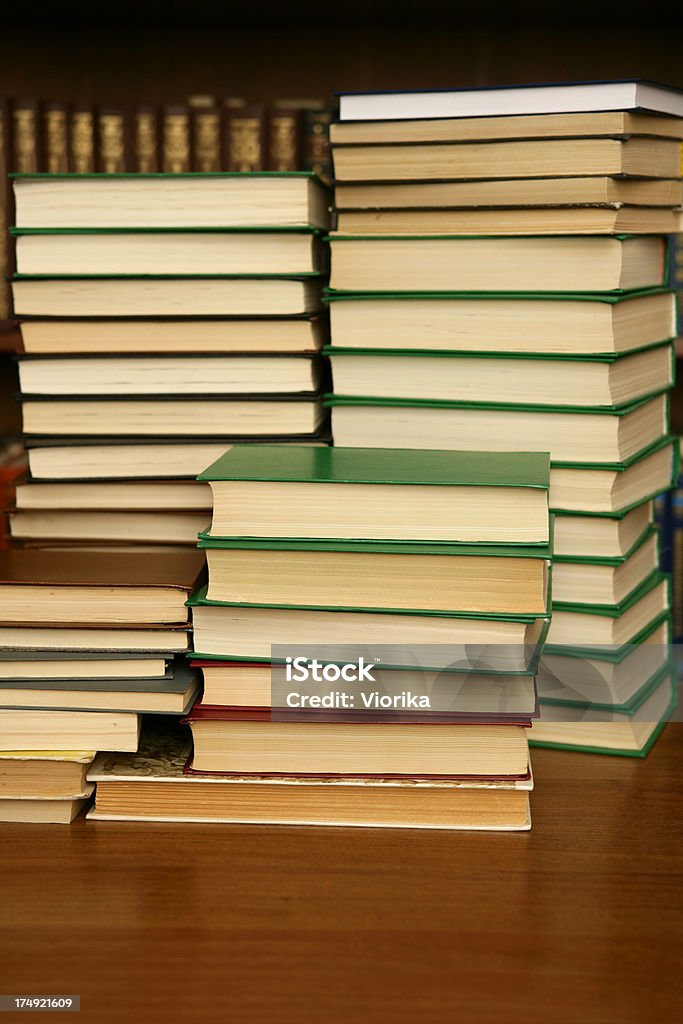 Stacks of books "Stacks of books at the library.Space for copy, high resolution - 16 Mpx." Book Stock Photo